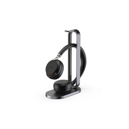 Гарнитура BH72 with Charging Stand UC Black USB-A, Беспроводная BT, BHC76,Зарядка Qi,HD звук,Шумоподав.,Черная